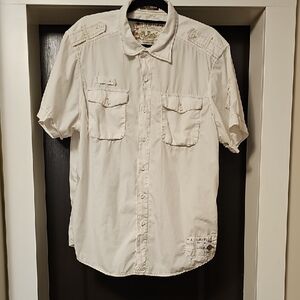 POINT ZERO  Men's Short-Sleeve Button-Down Shirt